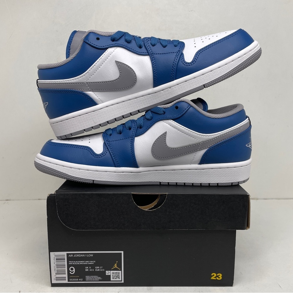 Nike Air Jordan 1 Retro Low “True Blue” 2023 - Picture 3 of 4